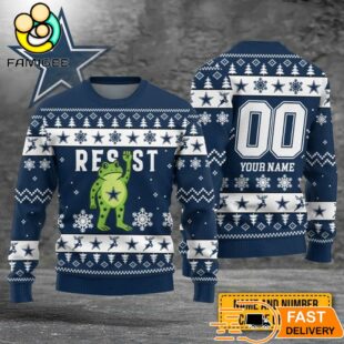 Dallas Cowboys NFL Resist Frog Ugly Christmas Sweater