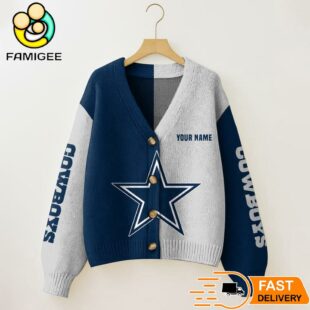 Dallas Cowboys NFL Womens Logo Cardigan Sweater