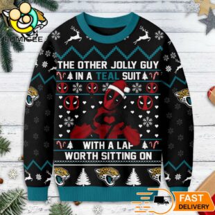 Jacksonville Jaguars NFL Deadpool Ugly Christmas Sweater