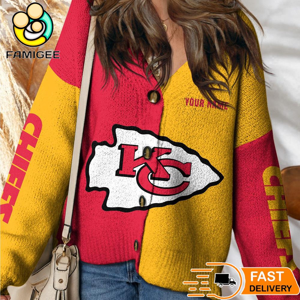 Kansas City Chiefs NFL Womens Logo Cardigan Sweater Kansas City Chiefs NFL Womens Logo Cardigan Sweater