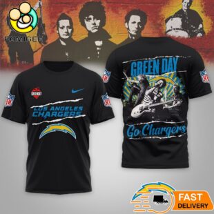 Los Angeles Chargers NFL Green Day Rock Crossover Shirt