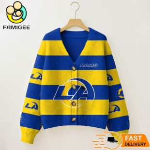 Los Angeles Rams NFL Game Day Vibes Cardigan Sweater
