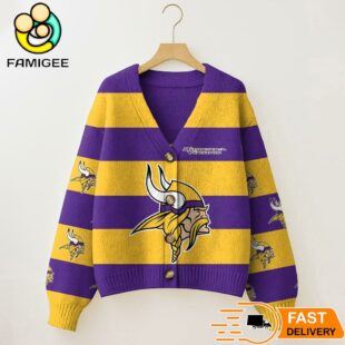 Minnesota Vikings NFL Game Day Vibes Cardigan Sweater