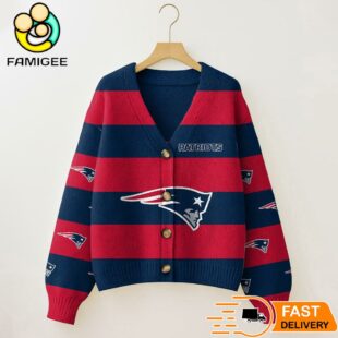 New England Patriots NFL Game Day Vibes Cardigan Sweater