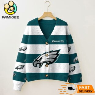 Philadelphia Eagles NFL Game Day Vibes Cardigan Sweater