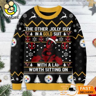 Pittsburgh Steelers NFL Deadpool Ugly Christmas Sweater