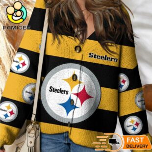 Pittsburgh Steelers NFL Game Day Vibes Cardigan Sweater