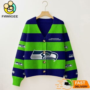 Seattle Seahawks NFL Game Day Vibes Cardigan Sweater
