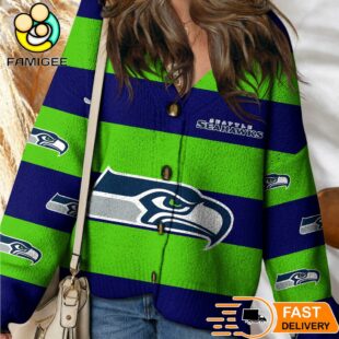 Seattle Seahawks NFL Game Day Vibes Cardigan Sweater