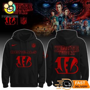 Stranger Things S5 Cincinnati Bengals NFL Hoodie Demogorgon Fan Gift Football Merch