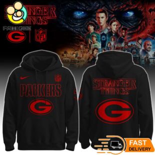 Stranger Things S5 Green Bay Packers NFL Hoodie Demogorgon Fan Gift Football Merch