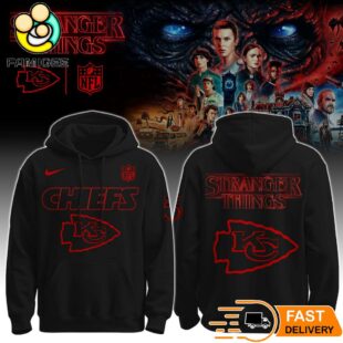 Stranger Things S5 Kansas City Chiefs NFL Hoodie Demogorgon Fan Gift Football Merch