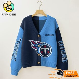Tennessee Titans NFL Womens Logo Cardigan Sweater