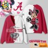 Alabama Crimson Tide Minnie Inspired Bow Cartoon Custom Name Cardigan Sweater