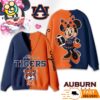 Auburn Tigers Minnie Inspired Bow Cartoon Custom Name Cardigan Sweater 2 Auburn Tigers Minnie Inspired Bow Cartoon Custom Name Cardigan Sweater