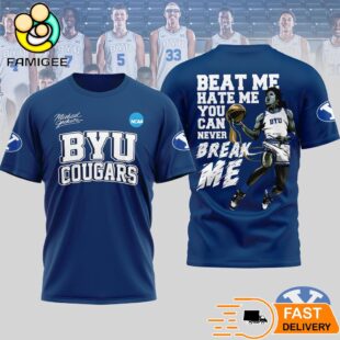 BYU Cougars Michael Jackson They Don't Care About Us 3D T-Shirt