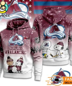 Colorado Avalanche NHL Snoopy Peanuts Christmas 3D Hoodie
