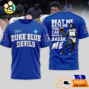 Duke Blue Devils Michael Jackson They Don't Care About Us 3D T-Shirt
