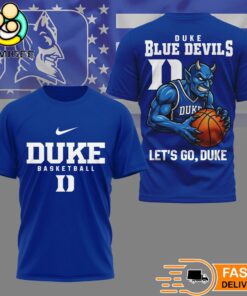 Duke Blue Devils NCAA Mascot Slam Shot 3D Basketball Shirt