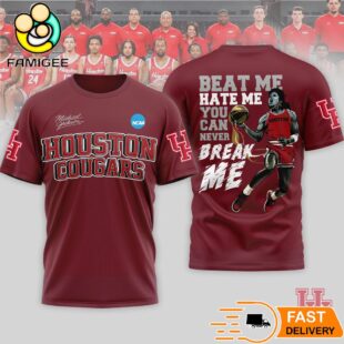 Houston Cougars Michael Jackson They Don't Care About Us 3D T-Shirt