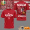 Houston Cougars NCAA Mascot Slam Shot 3D Basketball Shirt 2 Houston Cougars NCAA Mascot Slam Shot 3D Basketball Shirt
