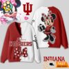 Indiana Hoosiers Minnie Inspired Bow Cartoon Custom Name Cardigan Sweater 2 Indiana Hoosiers Minnie Inspired Bow Cartoon Custom Name Cardigan Sweater