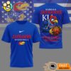 Kansas Jayhawks NCAA Mascot Slam Shot 3D Basketball Shirt 3 Kansas Jayhawks NCAA Mascot Slam Shot 3D Basketball Shirt