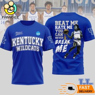 Kentucky Wildcats Michael Jackson They Don't Care About Us 3D T-Shirt