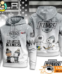Los Angeles Kings NHL Snoopy Peanuts Christmas 3D Hoodie