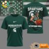 Michigan State Spartans NCAA Mascot Slam Shot 3D Basketball Shirt 3 Michigan State Spartans NCAA Mascot Slam Shot 3D Basketball Shirt