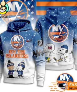 New York Islanders NHL Snoopy Peanuts Christmas 3D Hoodie