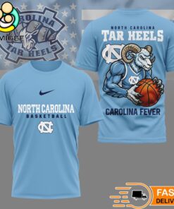 North Carolina Tar Heels NCAA Mascot Slam Shot 3D Basketball Shirt
