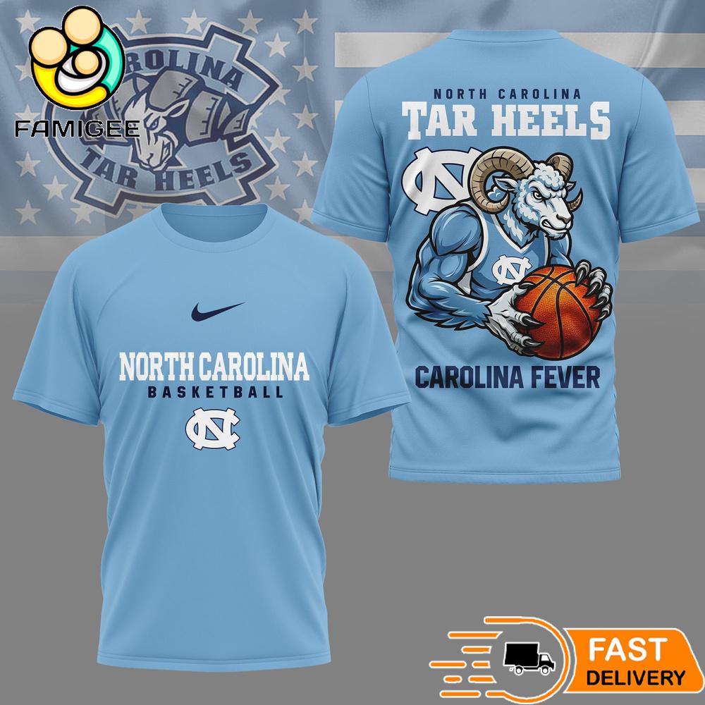 North Carolina Tar Heels NCAA Mascot Slam Shot 3D Basketball Shirt 1 North Carolina Tar Heels NCAA Mascot Slam Shot 3D Basketball Shirt