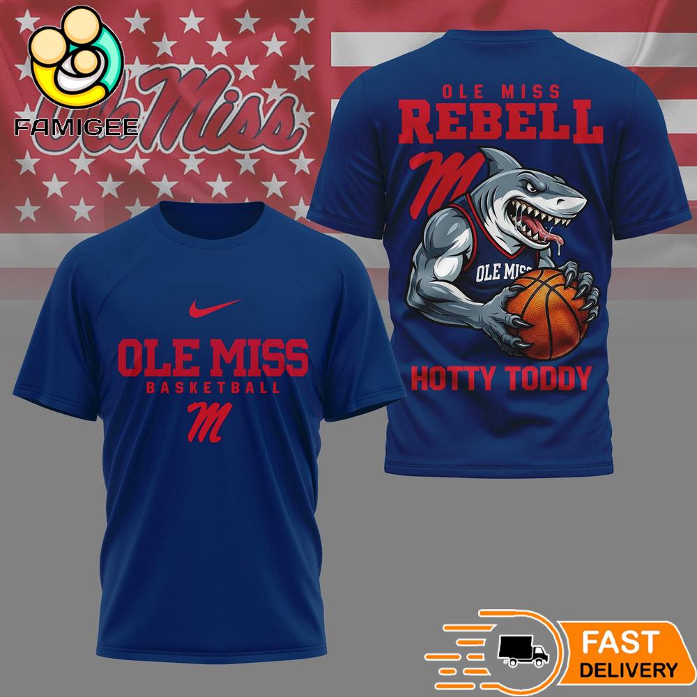 Ole Miss Rebell NCAA Mascot Slam Shot 3D Basketball Shirt 1 Ole Miss Rebell NCAA Mascot Slam Shot 3D Basketball Shirt