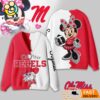 Ole Miss Rebels Minnie Inspired Bow Cartoon Custom Name Cardigan Sweater