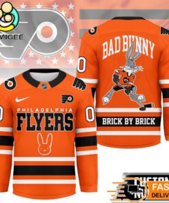 Philadelphia Flyers NHL Bad Bunny Hockey Jersey