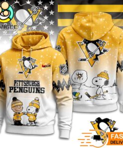 Pittsburgh Penguins NHL Snoopy Peanuts Christmas 3D Hoodie