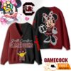 South Carolina Gamecocks Minnie Inspired Bow Cartoon Custom Name Cardigan Sweater