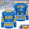 St Louis Blues NHL Bad Bunny Hockey Jersey 3 St Louis Blues NHL Bad Bunny Hockey Jersey
