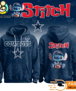 Stitch & Lilo Dallas Cowboys 3D Hoodie New 2025 Limited Game Day Fan Edition