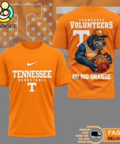 Tennessee Volunteers NCAA Mascot Slam Shot 3D Basketball Shirt