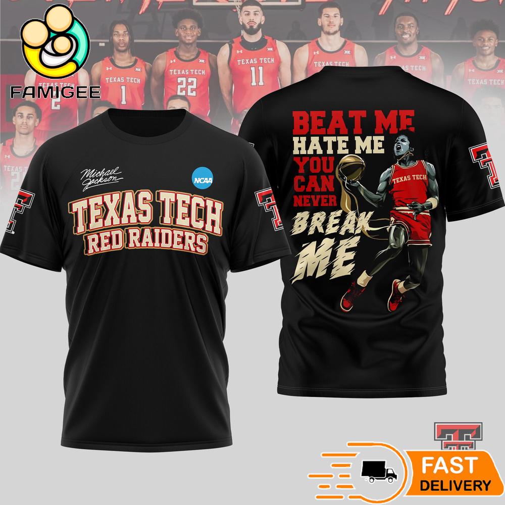 Texas Tech Red Raiders Michael Jackson They Don't Care About Us 3D T-Shirt 1 Texas Tech Red Raiders Michael Jackson They Don't Care About Us 3D T-Shirt
