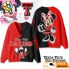 Texas Tech Red Raiders Minnie Inspired Bow Cartoon Custom Name Cardigan Sweater
