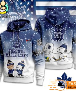 Toronto Maple Leafs NHL Snoopy Peanuts Christmas 3D Hoodie