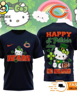 Chicago Bears Hello Kitty St Patrick Day Limited Edition T-Shirt