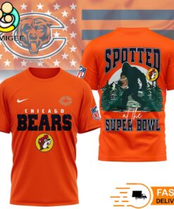 Chicago Bears NFL Bigfoot At The Super Bowl 3D T-Shirt