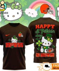Cleveland Browns Hello Kitty St Patrick Day Limited Edition T-Shirt