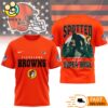 Cleveland Browns NFL Bigfoot At The Super Bowl 3D T-Shirt