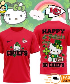 Kansas City Chiefs Hello Kitty St Patrick Day Limited Edition T-Shirt