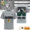 Las Vegas Raiders NFL Bigfoot At The Super Bowl 3D T-Shirt